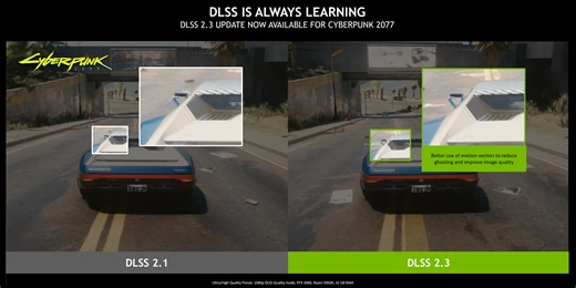 Nvidia anuncia formalmente el DLSS 2.3, Cyberpunk 2077 se actualiza para integrarlo