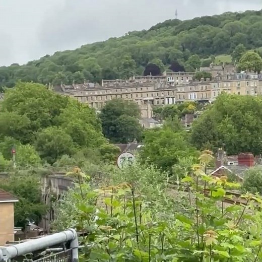 Bath viewed form Platform 2 of Bath Spa Railway Station