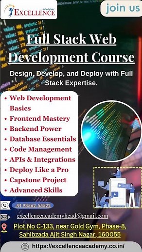 Full Stack web development course