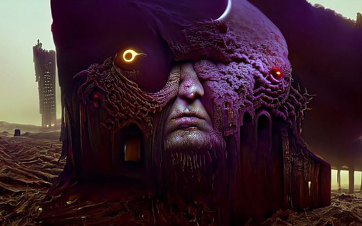 AI人工智能视频生成 暗黑奇幻风格来自Disco Diffusion 感受来自AI支配的恐惧(4K 60 FPS)