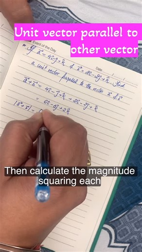Math whizz on Instagram: "The major challenge of unit vector parallel to other vectors #cbseboardexam #vectormath #boardexam2026"