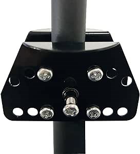 Metal Squirrel Baffle Bird Feeder Pole Holder, for 0.4-2 Inch Thick Bird Feeder Poles and Shepherd's Hooks, Quickly Attach All Types of Baffles to Bird Feeder Poles. (1pack)