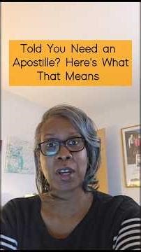 Told You Need an Apostille? Here's What that Means