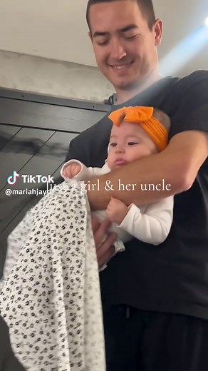 She has him wrapped around her finger 🥹 #uncle #love #niece