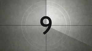 Old Movie Countdown Timer With Sound Effect HD