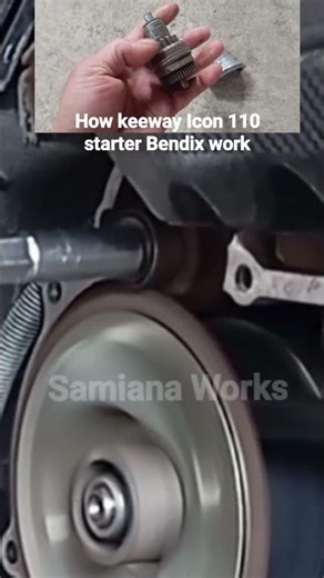 How keeway Icon 110 starter Bendix work