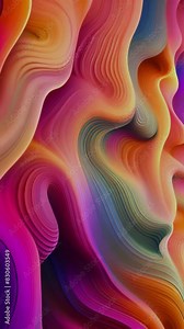 Abstract colors moving background 4k video. Fluid art drawing video, abstract acrylic texture with colorful waves. Liquid paint mixing backdrop with splash and swirl. Detailed background motion 4k Stock Video