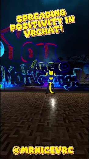 MY BIGGEST DRAWING EVER!!! GIANT Positive Affirmation Drawing In #vrchat #art #viral #happy