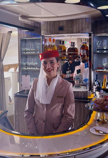 Emirates A380 Business Class Lounge Experience