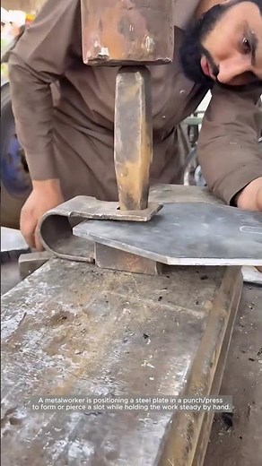 Safer Punch-Press Setup for Steel Plate Work