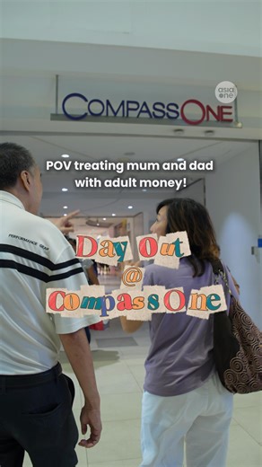 POV: You get your first pay cheque... What's the first thing you do? Treating mum and dad of course! 🙇‍♀️❤️ Get rewarded when you spend at Compass One 🛍️ From Sep 12 to Oct 12, earn 2X Compass One points at participating F&B stores and 3X Compass One points at participating non-F&B stores. In addition, receive a $10 Compass One e-voucher when you spend $200 or more. Visit https://www.compassone.sg/together-under-one-moon/ for full details. T&Cs apply. This post is in partnership with Compass O