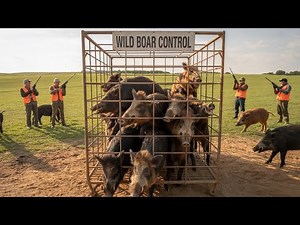 How American Hunters and Farmers Trap Millions of Wild Boars | Genius Hog Control Tactics