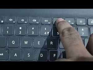 Laptop Keyboard Back Light Turn On or Off