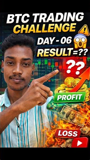 1K to 10K BTC Challenge Day 6 💸 Profit Continue Ya Game Over? #shorts
