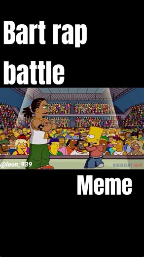Bart Simpson rap battle meme 🗣️🎶