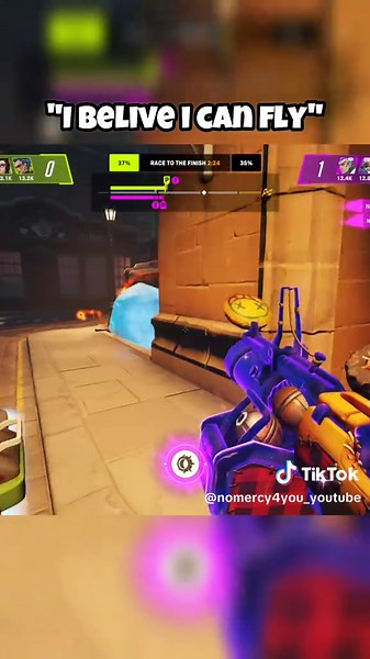 I Helped Mercy To Fly Back To Spawn :)) #overwatch #overwatch2 #overwatch2clips #gaming #junkrat