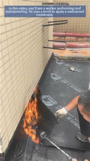 Roof Waterproofing: Torch Application Method