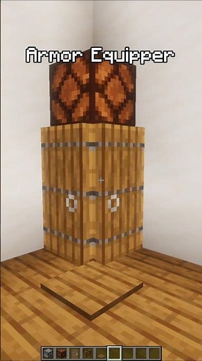 How to build an INSTANT Armor Equipper! 🛡️ #minecraft