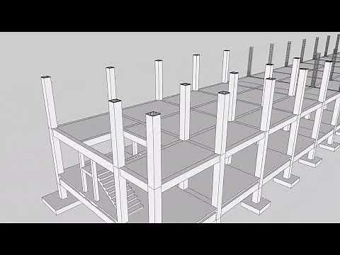 STANDARD TWO-STOREY SCHOOL BUILDING (12-CLASSROOM) - Construction Sequence Animation