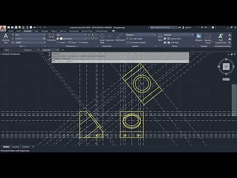 L10: Auxiliary View 2 | Multiview Projection | Circle Ellipse Projection | AutoCAD Tutorial