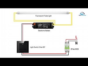 Tube Light Connection with Electronic Ballast