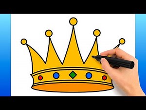 How To Draw A Crown (Easy Drawing Tutorial)