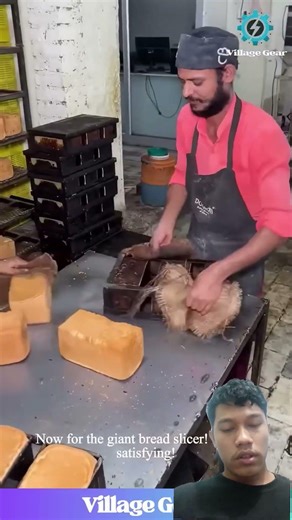 Baking BREAN on an BPIC Scale 🥰 watch How Sliced Bread is REALLY Mode in a GIANT Factory! #bread