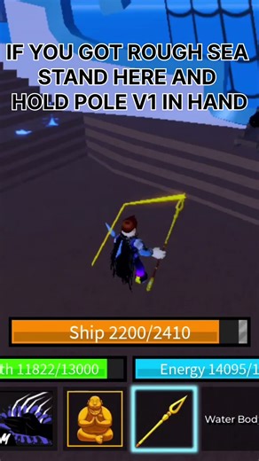 BLOX FRUIT today i am showing how to get pole v2 #roblox #bloxfruits #LIKE AND SUBCRIBE #🤣🤣🤣🤣😭