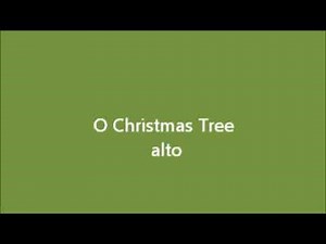 O Christmas Tree alto