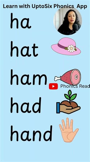 Short sound a cvc words hat ham had hand learn to read with Phonics