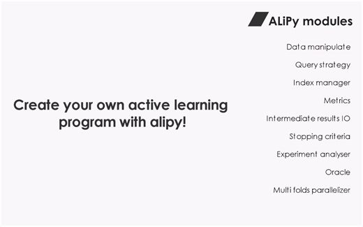 ALiPy: Active Learning in Python主动学习工具包