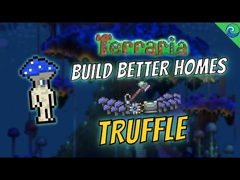 Making TRUFFLE a Custom NPC Home in Terraria! || Terraria Build Ideas || Speedbuild