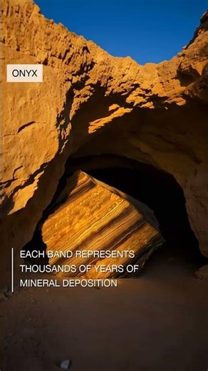 Each Band In Onyx Took Thousands Of Years To Form #Shorts