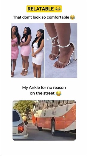 Ankle: “Let’s embarrass you in public 😂.” #funny #usa #memes #public #heels #women #viral