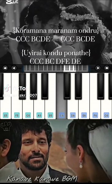 Kanave Kanave Piano Tutorial | Tamil Song Guide