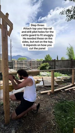 here’s a step by step of how we built the cattle panel fence! I also have a few longer videos!