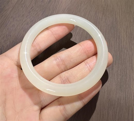 Translucent White Afghanistan Jade Bangle 56.5mm With Certification 6104 - Etsy