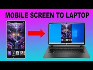 How to mirror a mobile screen to a laptop