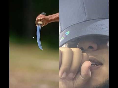 Es capaz de partir una bala por la mitad😱 con su espada 🗡️ #datoscurisos