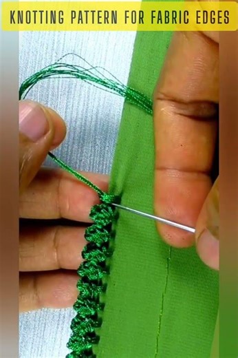UNIQUE HANDCRAFTED KNOT STITCH FOR BEAUTIFUL FINISHING #embroidery #embroideryart