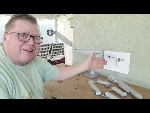 Humanscale Single Mflex monitor arm conversion to a dual for corner applications