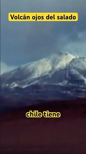 Ojos del Salado: the tallest volcano in the world 🌋 | Extreme natural record #volcano #funfacts