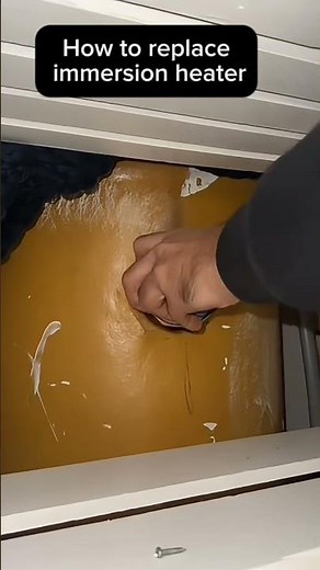 How to replace old immersion heater element in hot water tank(cylinder)#shorts #youtubeshorts #diy