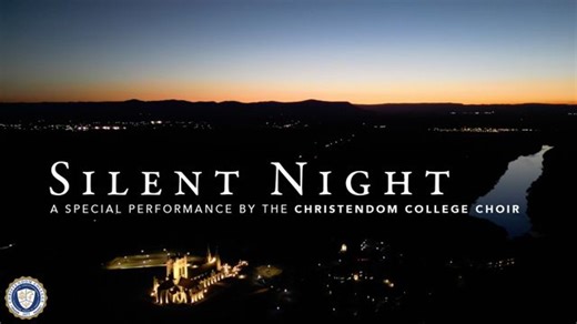 🎶 Silent night, holy night. 🎶 As we prepare for Christmas in just 2️⃣ more days, please enjoy this special performance of "Silent Night," performed in Christ the King Chapel by the Christendom College Choir. 🎄 🎧 Add to your music library: https://ow.ly/qI8N50UmJ1v | Christendom College