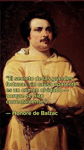 ¡EL GRAN SECRETO DE LOS RICOS! #balzac