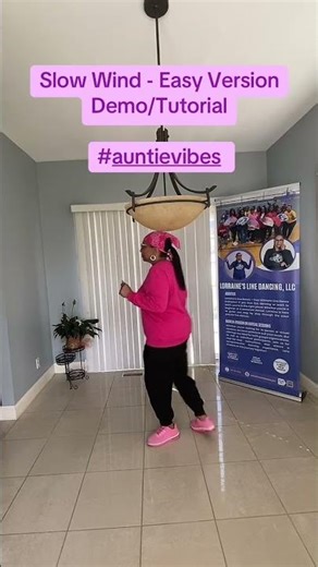 Slow Wind - Easy Version - Demo/Tutorial - Lorraine’s Line Dancing