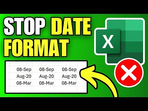 How To Stop Excel From Changing Numbers to Dates