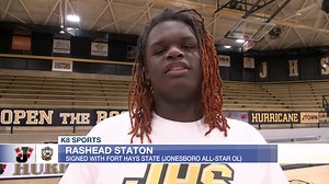National Signing Day: Hear from 4 Jonesboro Golden Hurricanes going next level. - Cole Abernathy (Arkansas Tech football) - Rashead Staton (Fort Hays State football) - Caleb Smith (Central Methodist football) - Meadow Jones (Williams Baptist volleyball) More NSD coverage: https://www.kait8.com/2023/11/02/k8-hs-athletes-sign-play-college-sports-2023-2024/ Jonesboro Hurricane Athletics | Region 8 Sports