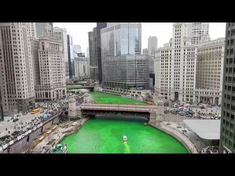 St. Patrick’s Day Tradition: Chicago Paints River Green