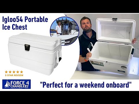Igloo 54 Portable Ice Chest - The best cool box for a weekend away on the boat - review & features.